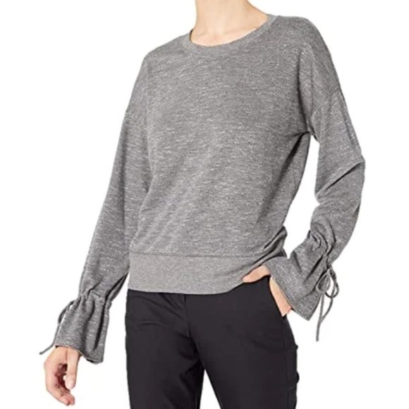 Paige "Keily" Grey Tie-Sleeve Sweatshirt - Picture 1 of 8